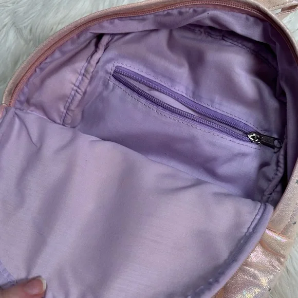 Dolls Kill • Iridescent Pastel Stars Mini Backpack - Picture 9 of 13